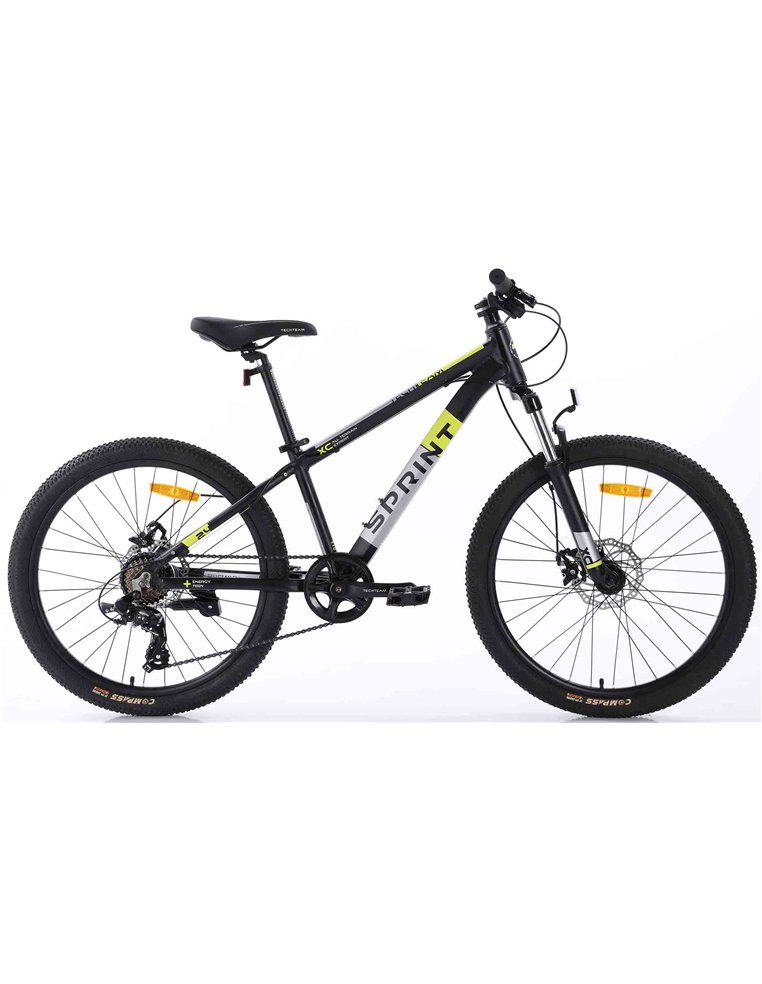 Велосипед 24" TECH TEAM Sprint 13" Black Yellow 4620065572067 Детские велосипеды TECH TEAM 27 800 ₽