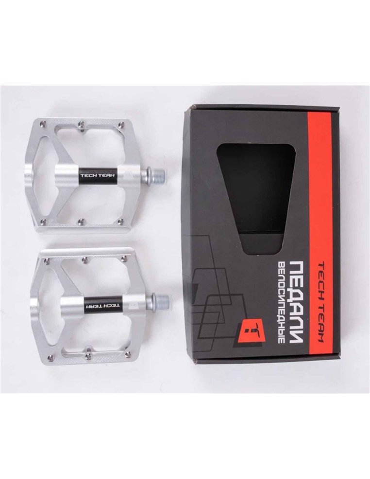 Педали TECH TEAM TT-314 9/16" алюминий grey 2000127160012 Горнолыжный магазин No-City в Уфе, Ибрагимова, 88 TECH TEAM 2 790 ₽