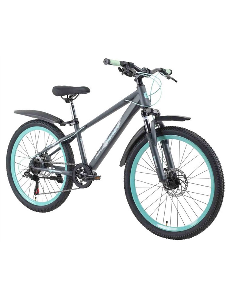 Велосипед 24" TECH TEAM Tenet 13" Gray Turquoise 4620065577956 Детские велосипеды TECH TEAM 18 900 ₽