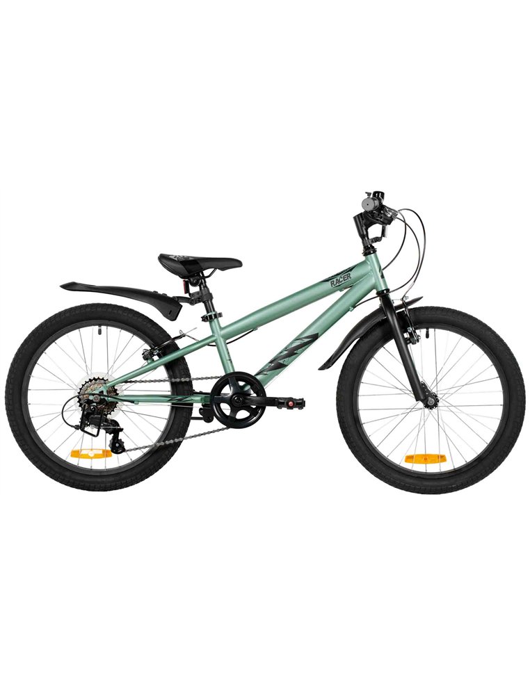 Велосипед 20" NOVATRACK RACER, 6 скор. Сталь Зелёный 4660120066230 Детские велосипеды Novatrack 14 900 ₽