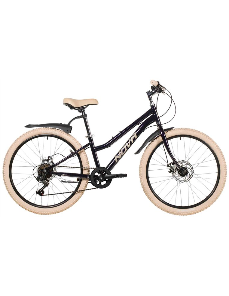 Велосипед 24" NOVATRACK JENNY 12" 6 скор., Тёмно-Фиолетовый 4660120066278 Детские велосипеды Novatrack 19 900 ₽