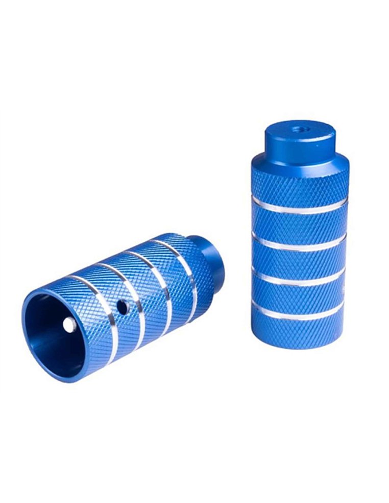 Пеги BMX CHISMAN CM-D17 50х110мм 3/8*26T,насечка, алюм.сплав 6061 1шт синий 4670094416801 Запчасти для велосипедов  450 ₽