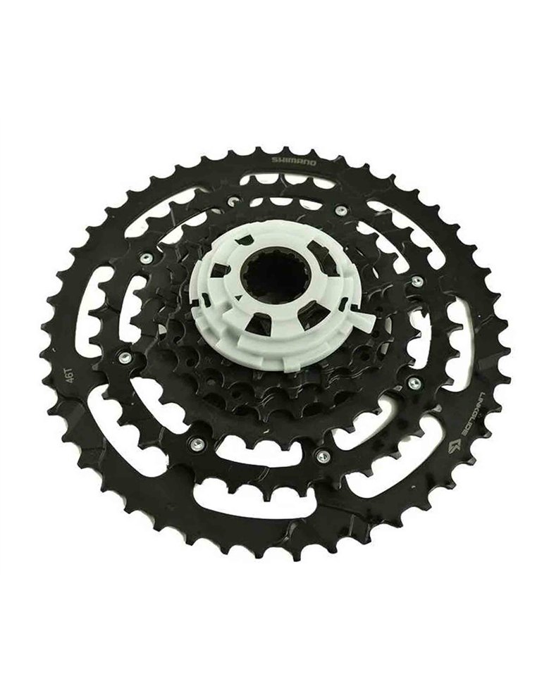 Кассета 9 скоростей 11-46 Shimano CUES LINKGLIDE CS-LG300-9 4670094420075 Горнолыжный магазин No-City в Уфе, Ибрагимова, 88 Shimano 2 390 ₽