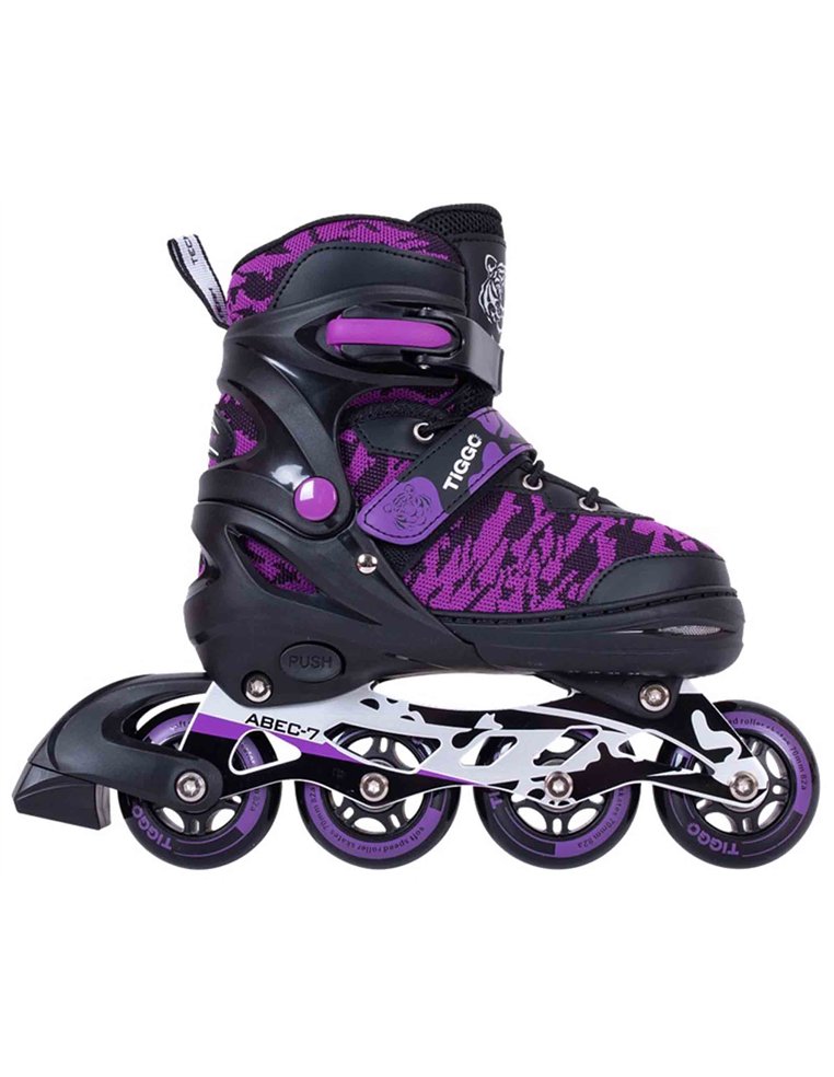 Роликовые коньки TECH TEAM Tiggo black-purple Р:30-33 2046799402425 Ролики TECH TEAM 3 390 ₽