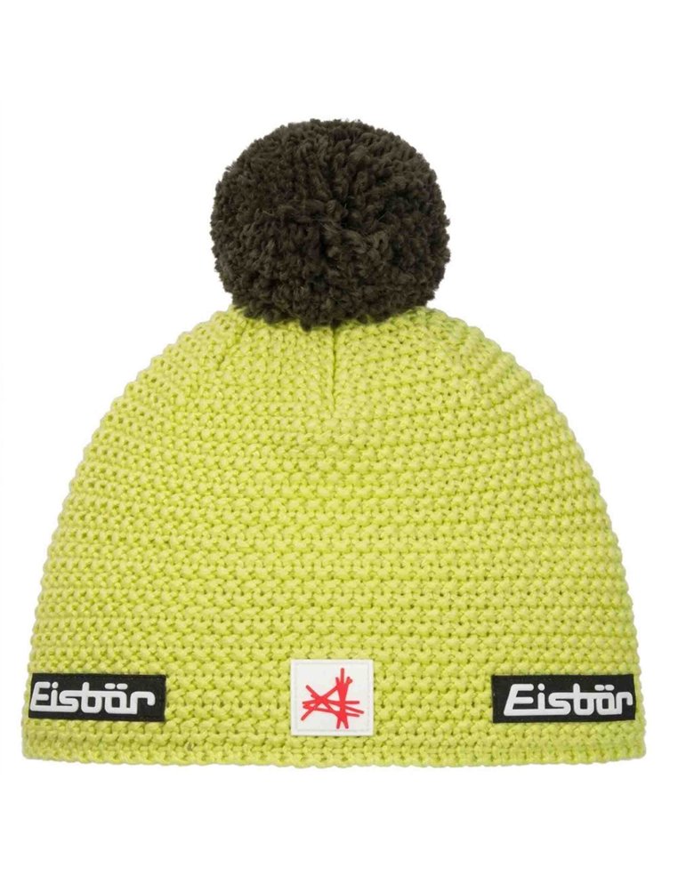 Шапка EISBAR Jamie Pompon MÜ SA winter lemon/outdoorgreen 33171-580 9008132674664 Шапки EISBAR 6 990 ₽