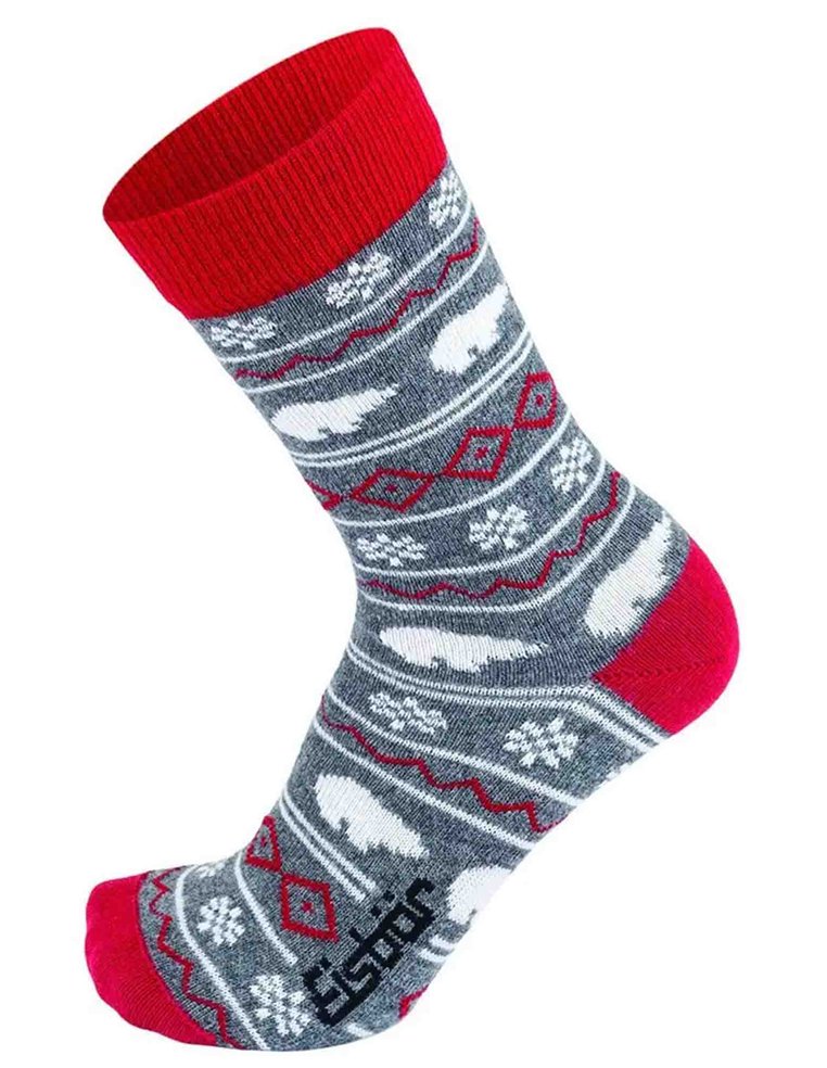 Носки EISBAR LIFESTYLE JACQUARD JR GIFT BOX 2 pairs greymel/red Р:31-34 8025601128269 Детские термоноски EISBAR 2 990 ₽