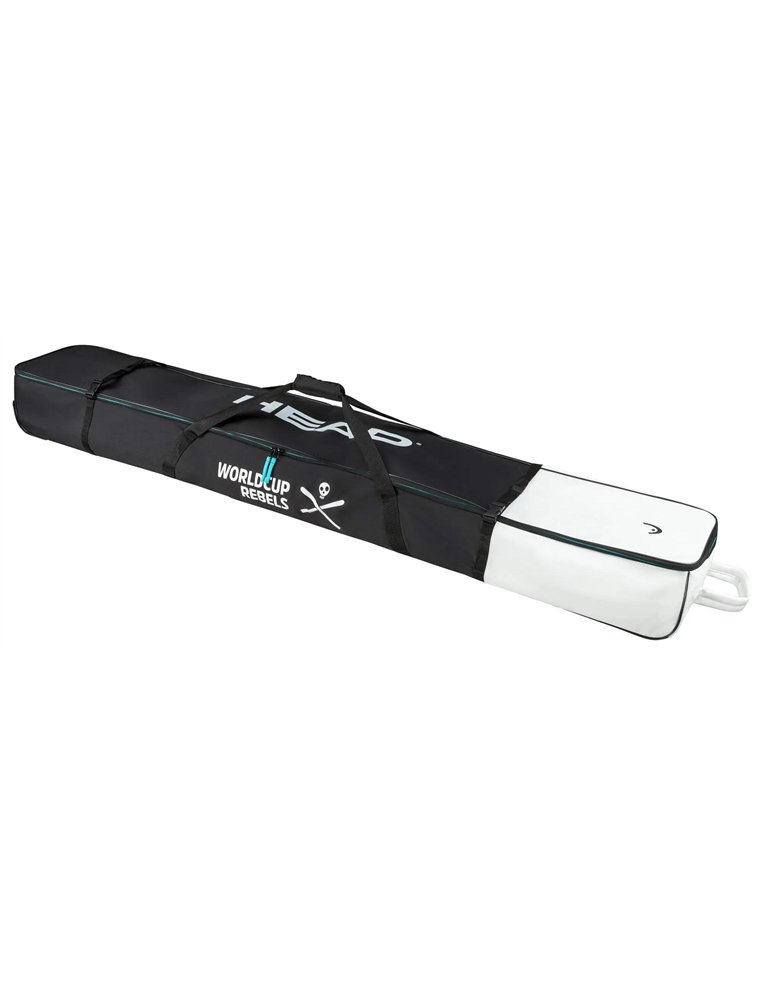 Чехол HEAD Rebels Double Ski Bag Racing на колесах black/white/speed blue (на 2 пары) 203см 2200000057839 Чехлы HEAD 23 890 ₽
