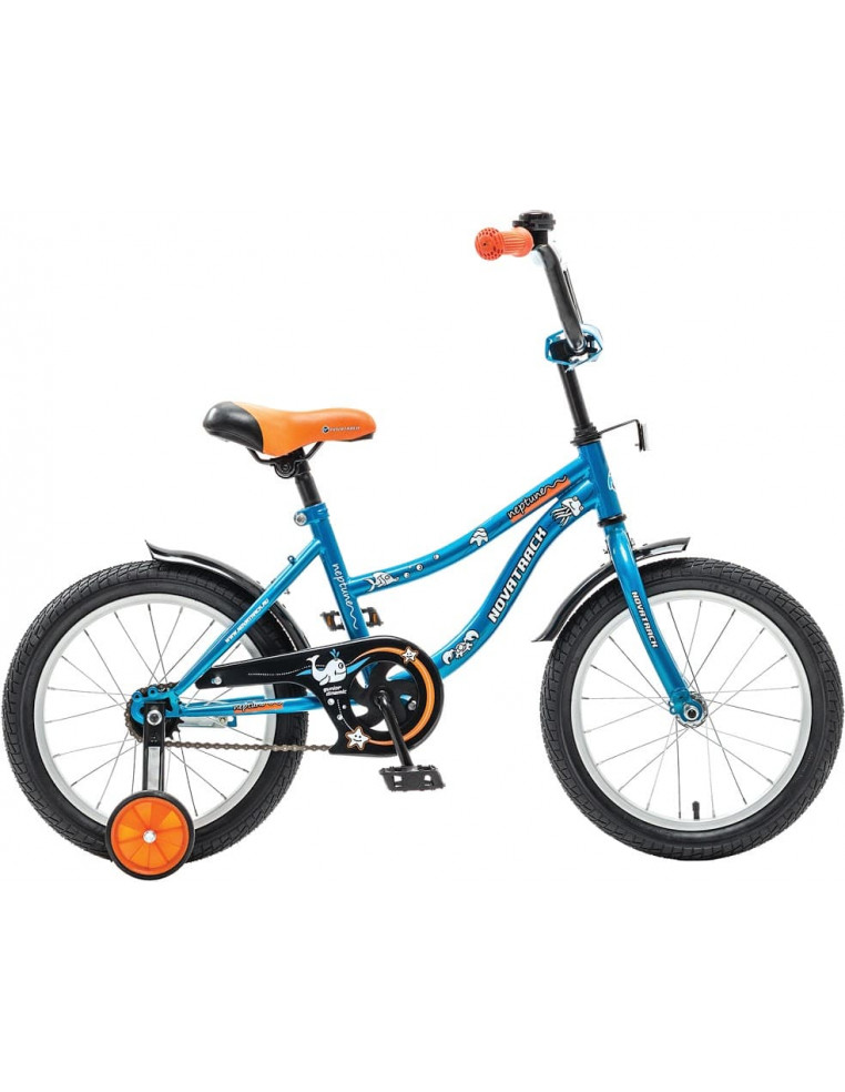 Велосипед 16" NOVATRACK NEPTUNE 16 синий, для детей 4-7 лет 2200000000514 Детские велосипеды Novatrack 5 100 ₽