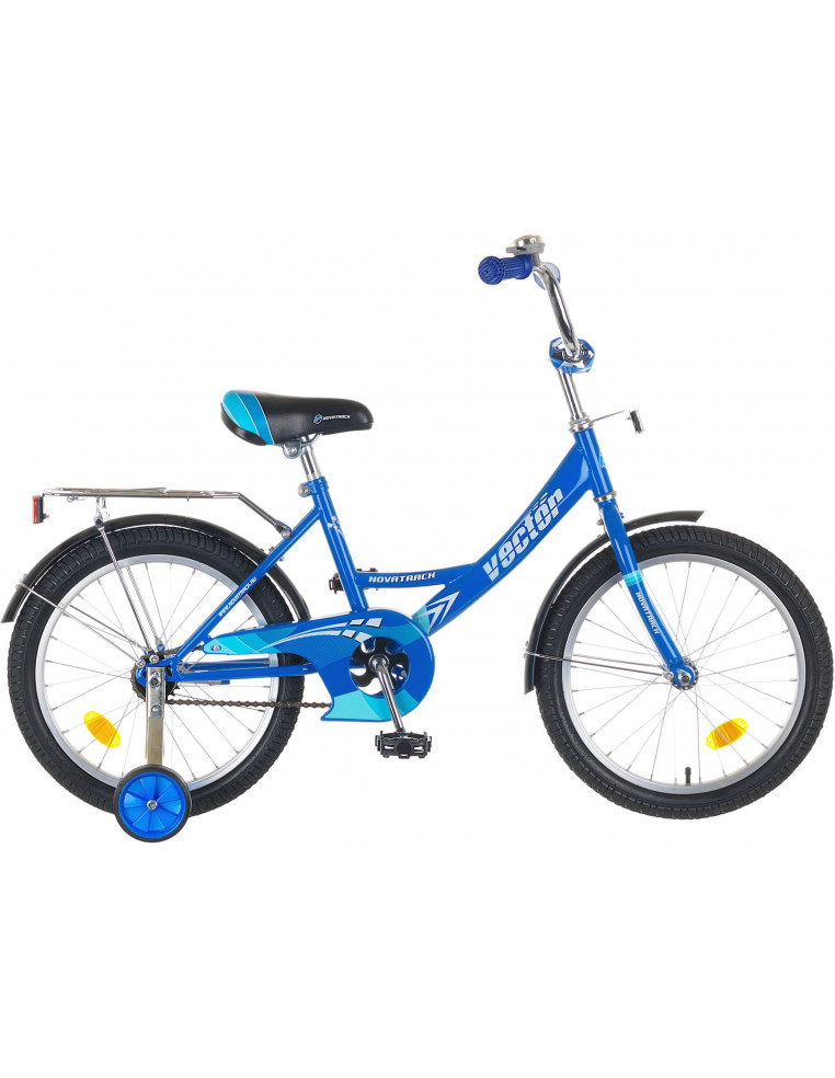 Велосипед 18" NOVATRACK VECTOR Синий 2200000001207 Детские велосипеды Novatrack 5 650 ₽