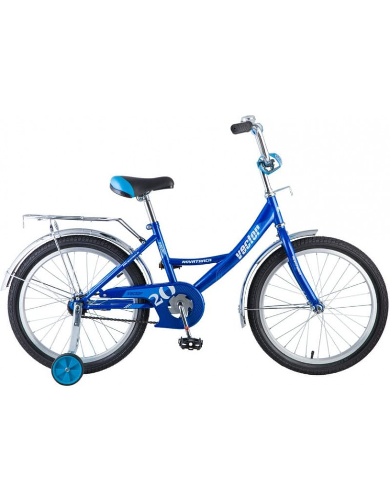 Велосипед 20" NOVATRACK VECTOR Синий 2200000000576 Детские велосипеды Novatrack 6 200 ₽