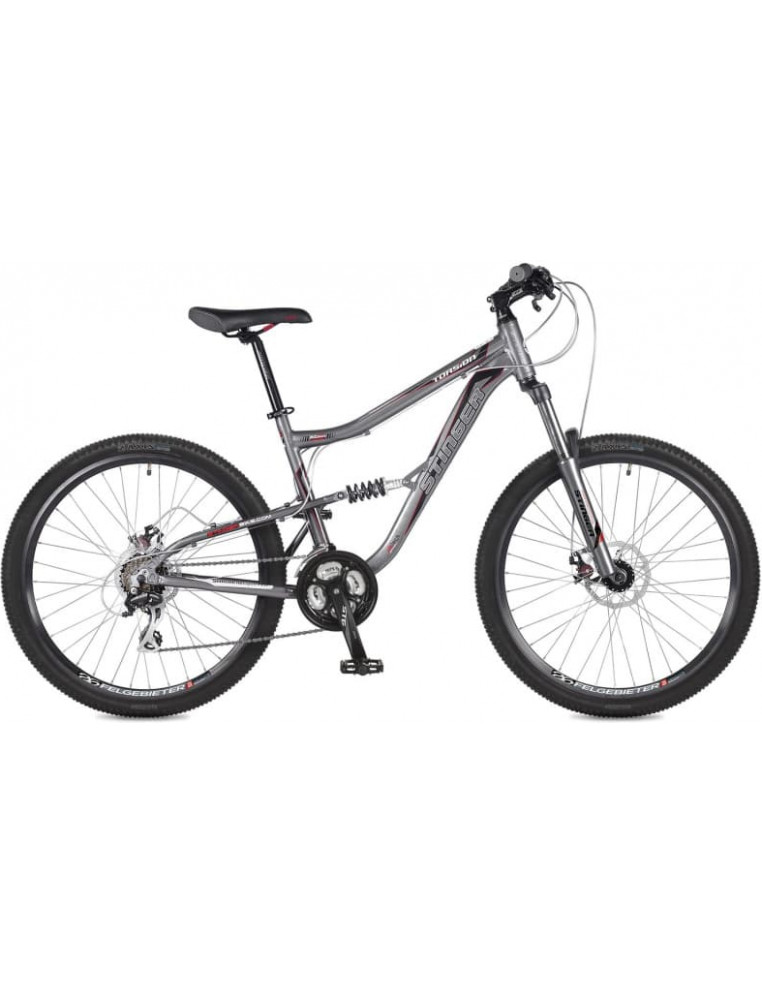 Велосипед 26" STINGER TORSION 17" 21 скор. Алюм. Серый 2200000001429 Горные велосипеды STINGER 18 750 ₽