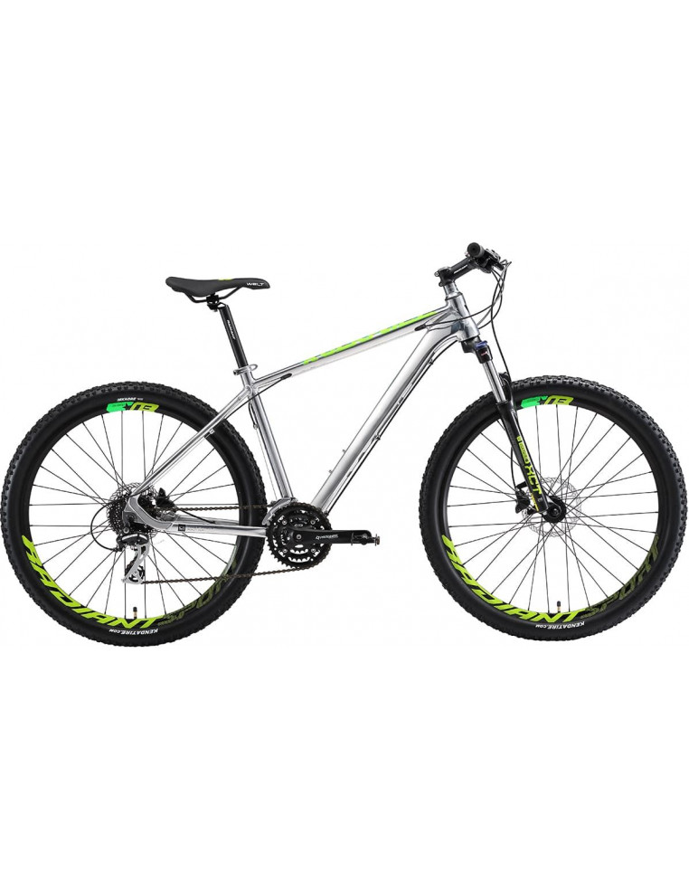 Велосипед 27.5" WELT Rockfall 1.0 SE 20" polish silver/acid green 2018 9333725309242 Горные велосипеды WELT 30 390 ₽